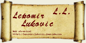 Lepomir Luković vizit kartica